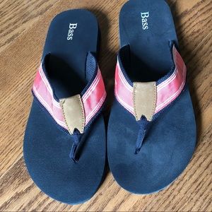 Bass Pink/ Navy Flip Flops